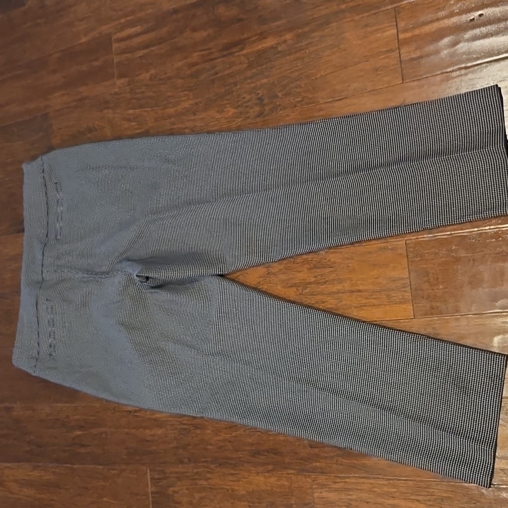 Hilary Radley Black and White Checkered Pull On Pants - Picture 3 of 9